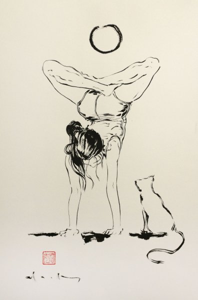 Йога карандашом