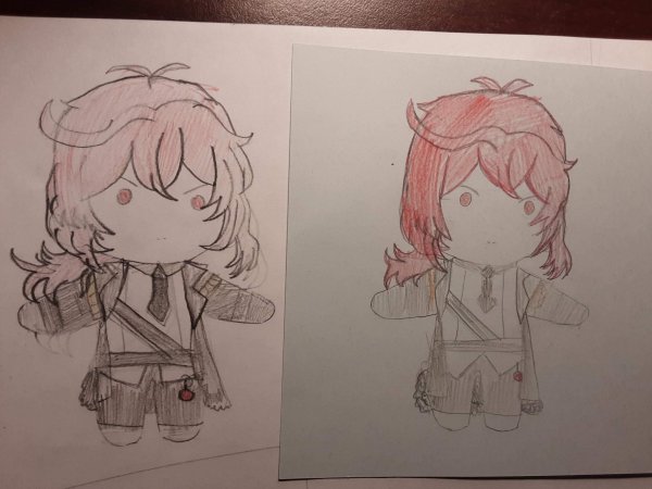 Дилюк Геншин Chibi