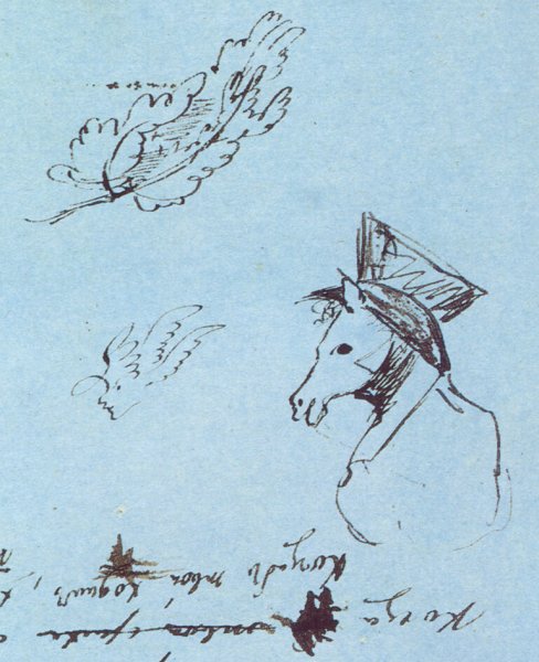 Зарисовки Пушкина на полях его рукописей