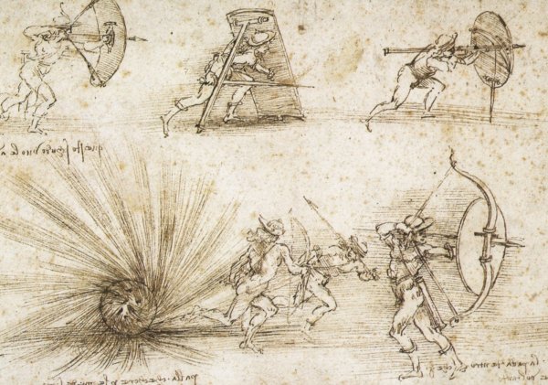 Эскизы Леонардо Давинчи