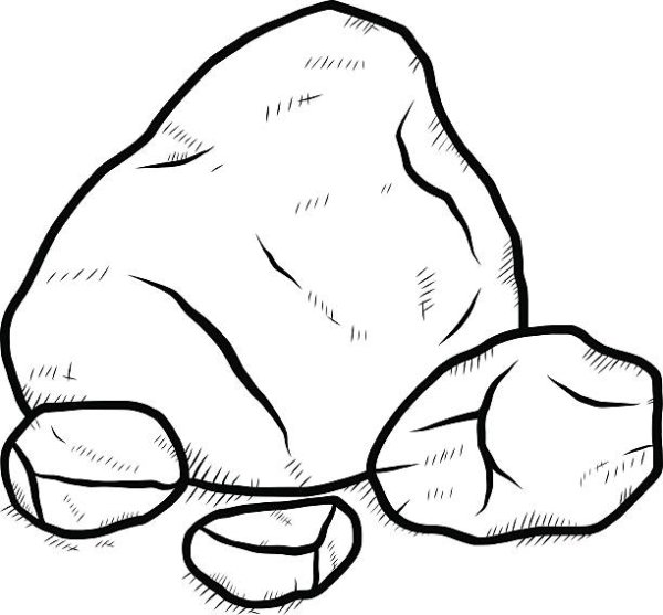 Булыжник раскраска