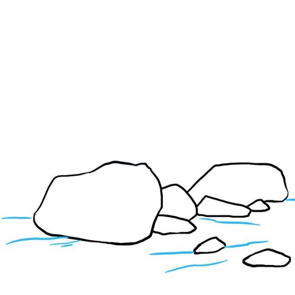 Камень нарисованный