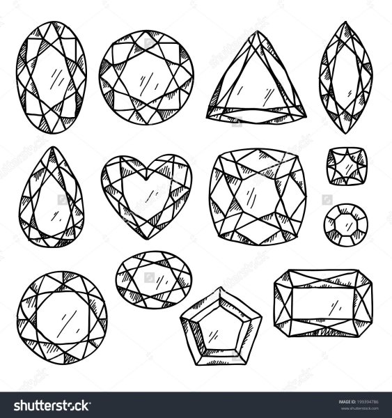 Драгоценные камни рисунок