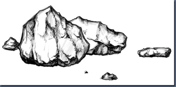 Нарисовать уголь