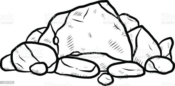 Раскраска камушки для детей