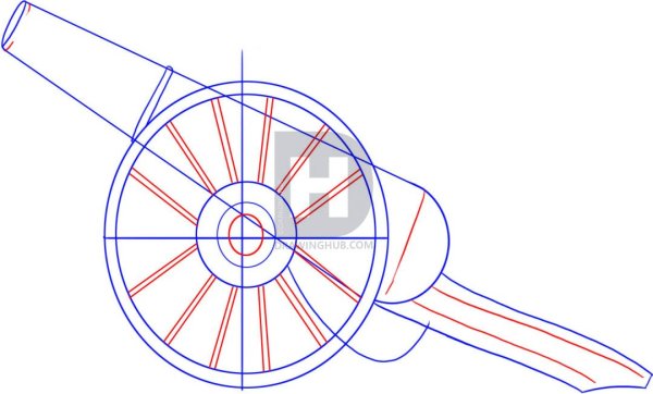 Зарисовка пушки