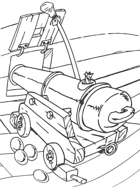 Раскраски пушки