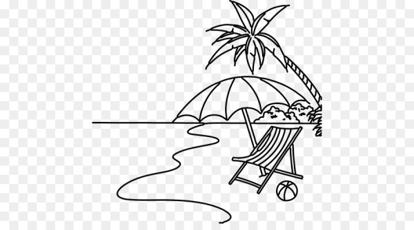 Нарисовать пляж и море