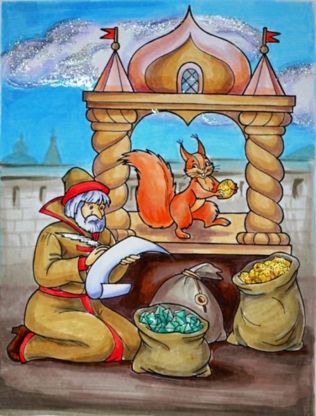 Раскраска Белочка