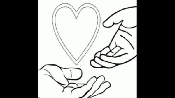 Благотворительность раскраска