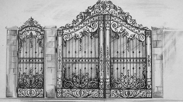 Парк Монсо кованые ворота