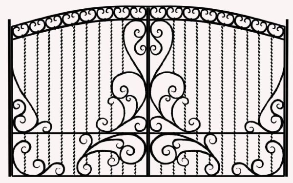 Кованые ворота эскизы