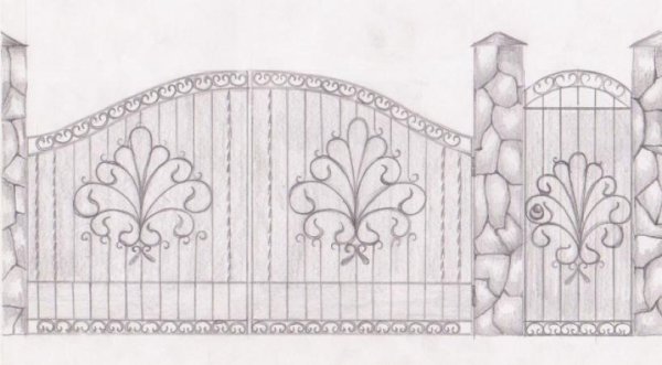 Эскизы ворот