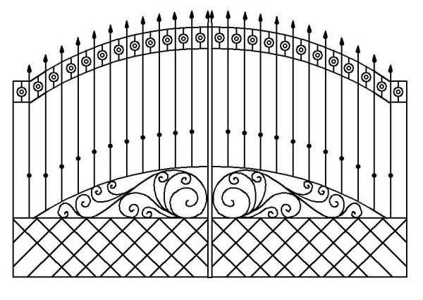 Забор нарисованный