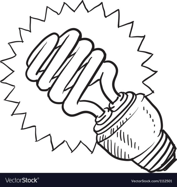 Лампочка рисунок