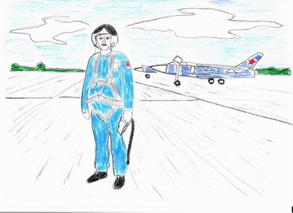 Детские рисунки летчика