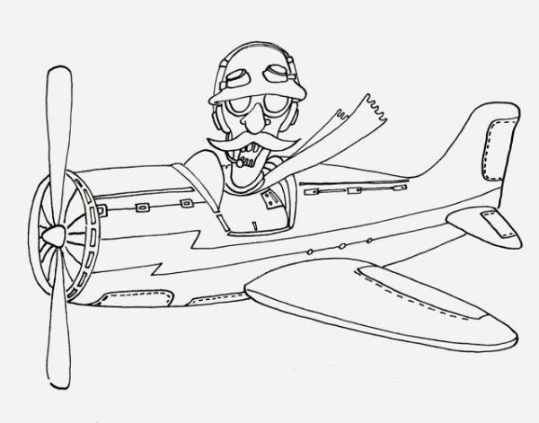 Летчик карандашом