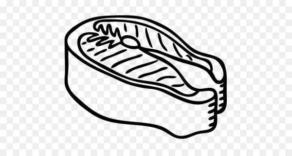 Кусочек мяса карандашом