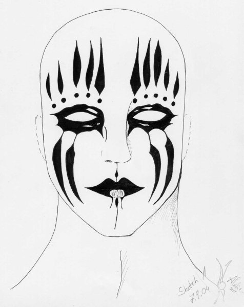 Эскиз макияжа