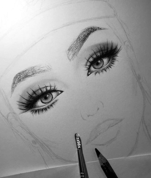 Эскизы грима на лице