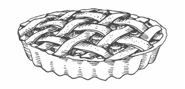 Пирог карандашом