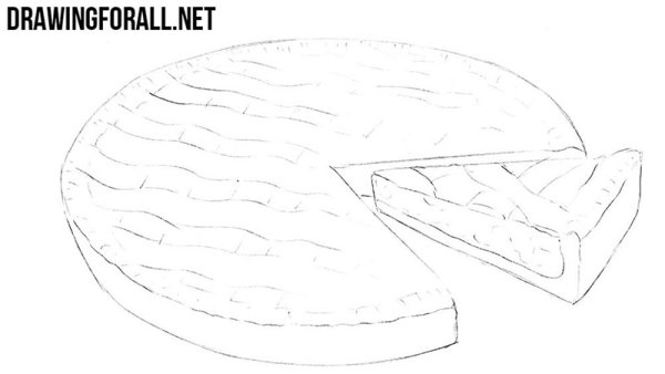 Шарлотка раскраска пирог