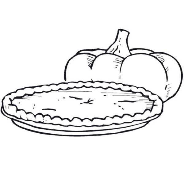 Пирог раскраска
