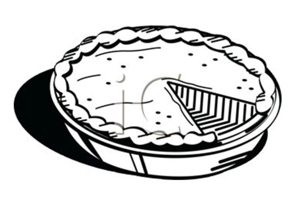 Пирог раскраска для детей
