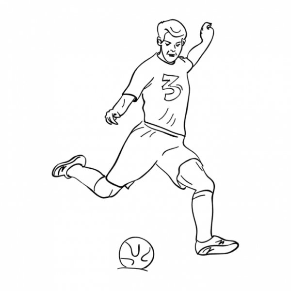 Раскраска футболист Криштиану Роналду