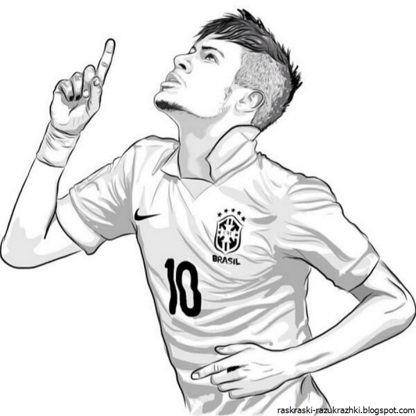 Раскраска футболист Роналдо