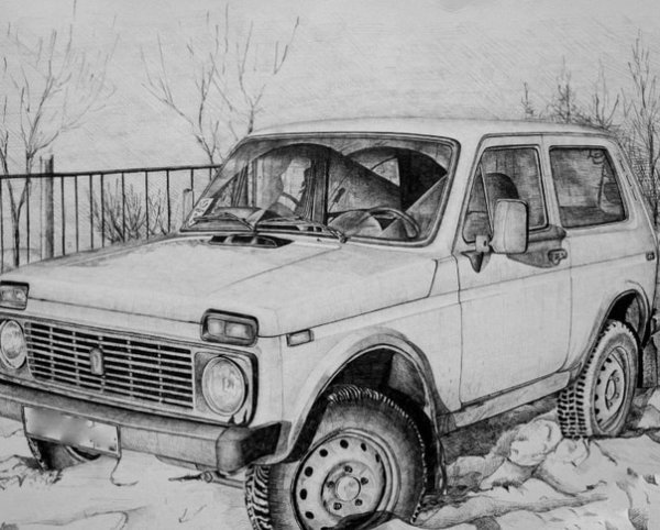 Раскраска ВАЗ 2121 Нива