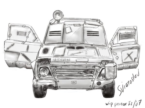 Эскизы УАЗ