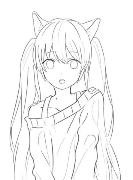 Аниме рисовка карандашом