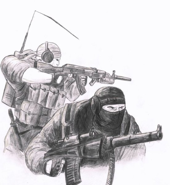 Спецназ. Раскраска