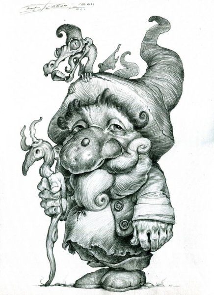 Расскраска домовёнок Кузя