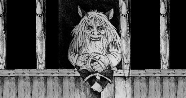 Злой дворник с метлой