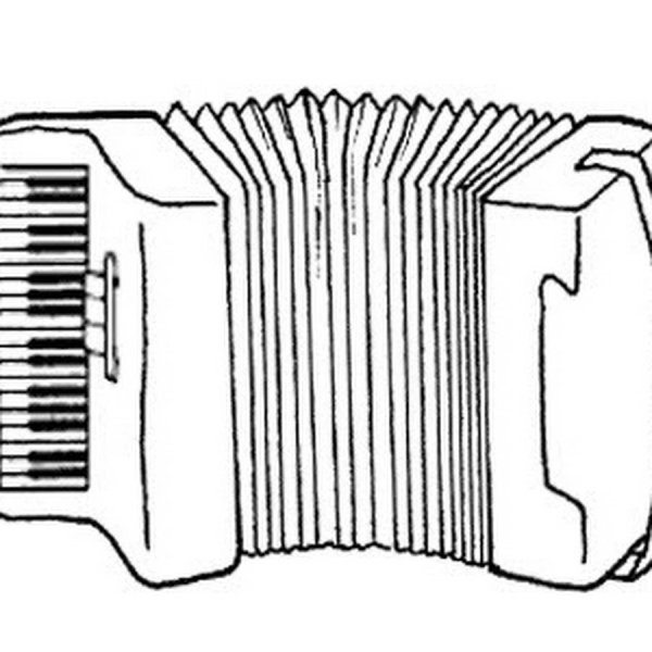Гармошка раскраска