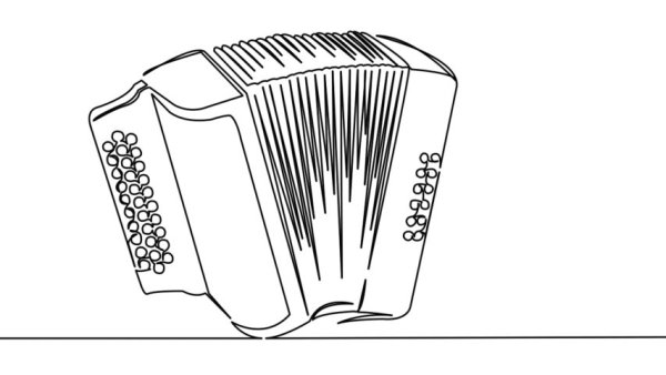 Гармошка раскраска для детей