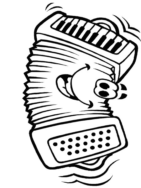 Русская гармошка раскраска для детей