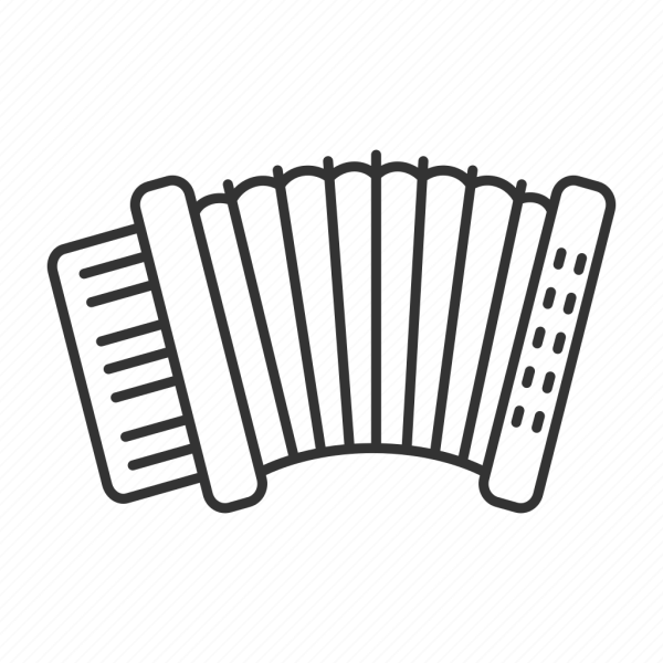 Гармошка раскраска