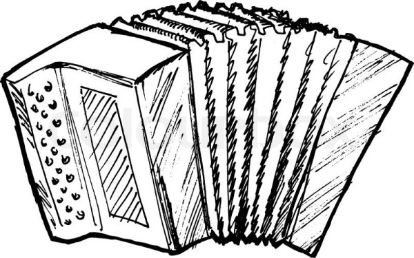 Аккордеон раскраска