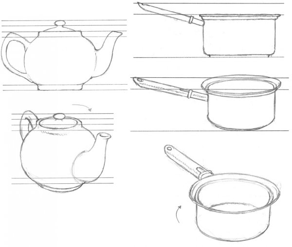 Зарисовки посуды