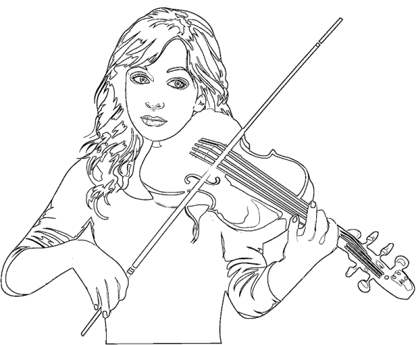 Раскраска музыкант
