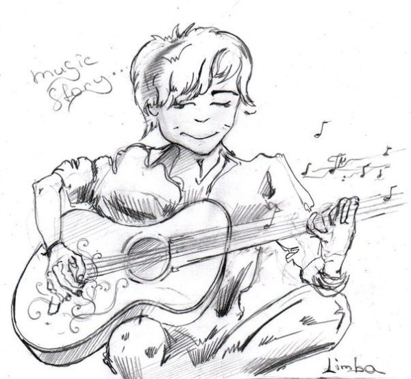 Draw музыкант