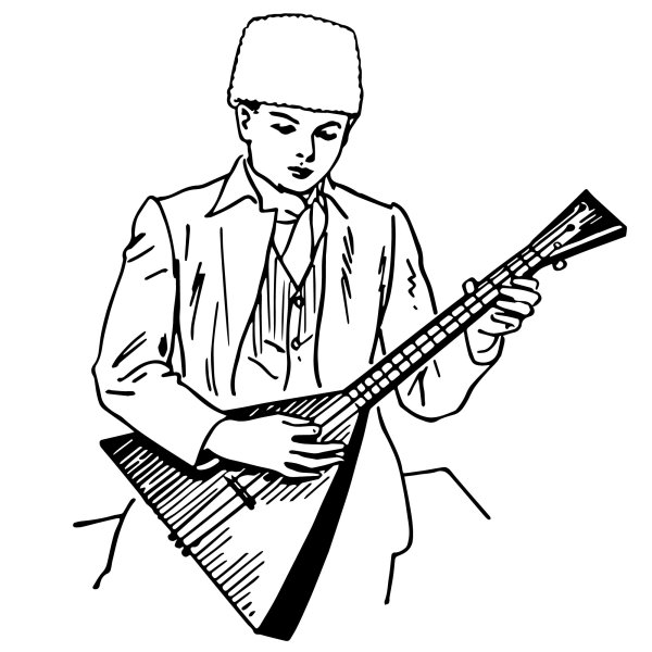 Музыкант рисунок