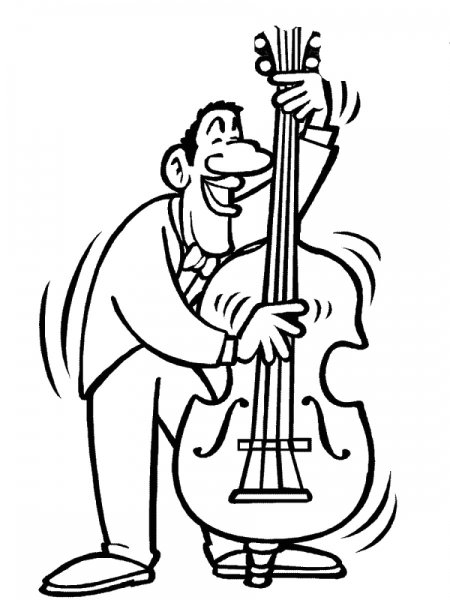 Раскраска музыкант