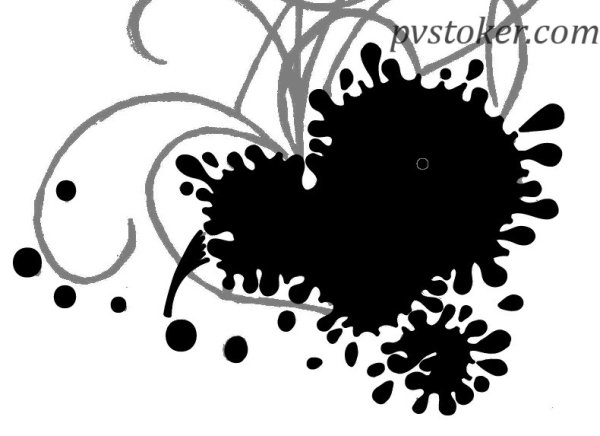 Дорисовать кляксу