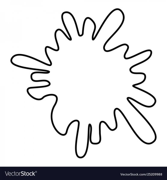 Клякса контур