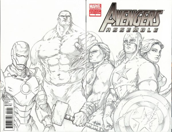 Мстители для рисования