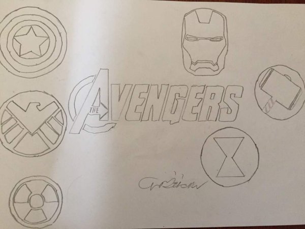 Мстители рисунки